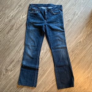 Citizen of humanity dark wash flared denim